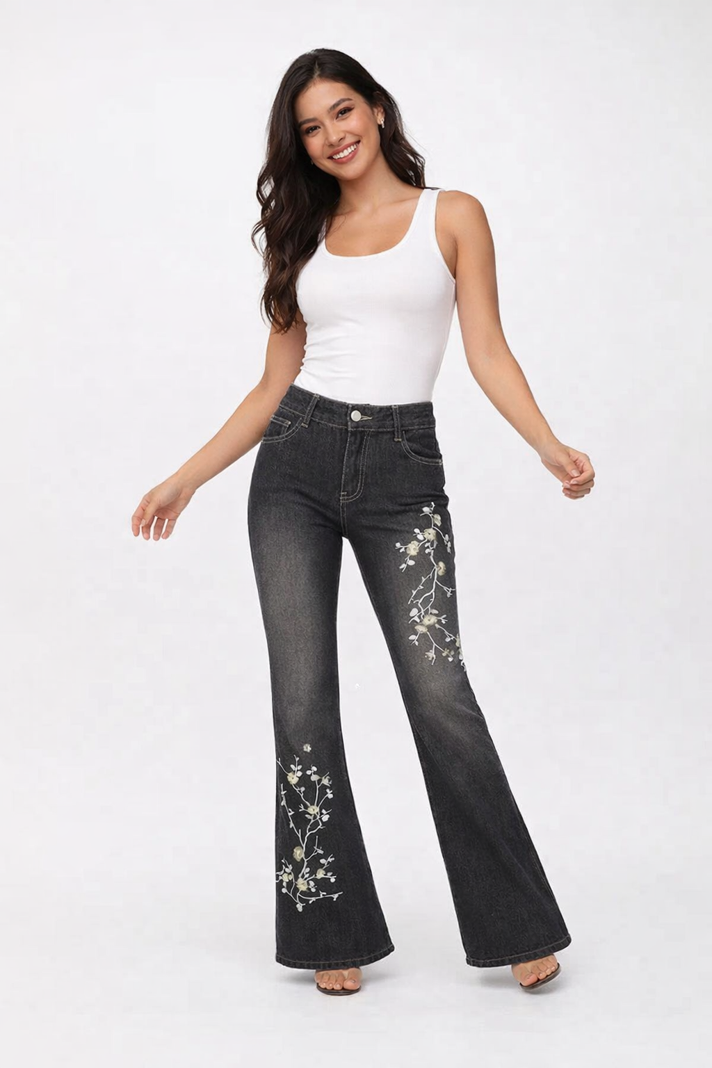 Pantalones vaqueros acampanados